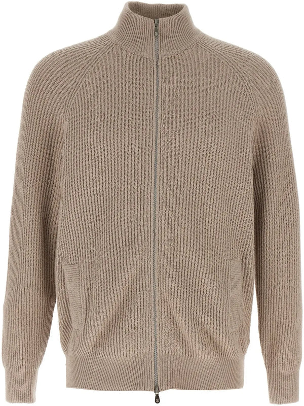 Brunello Cucinelli Cotton 100% cardigan in beige