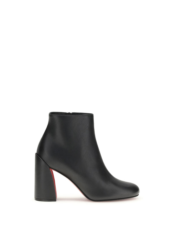 Christian Louboutin Upper: 100% calf leather; Sole: 63% thermoplastic polyurethane ankle boots in black