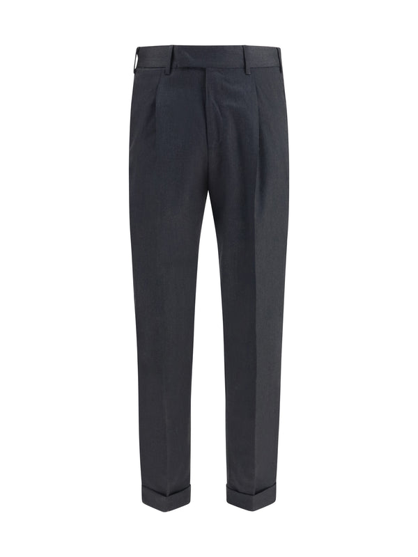 Trousers Rebel Pants Lead Grey Fleece Wool (ovis Aries)