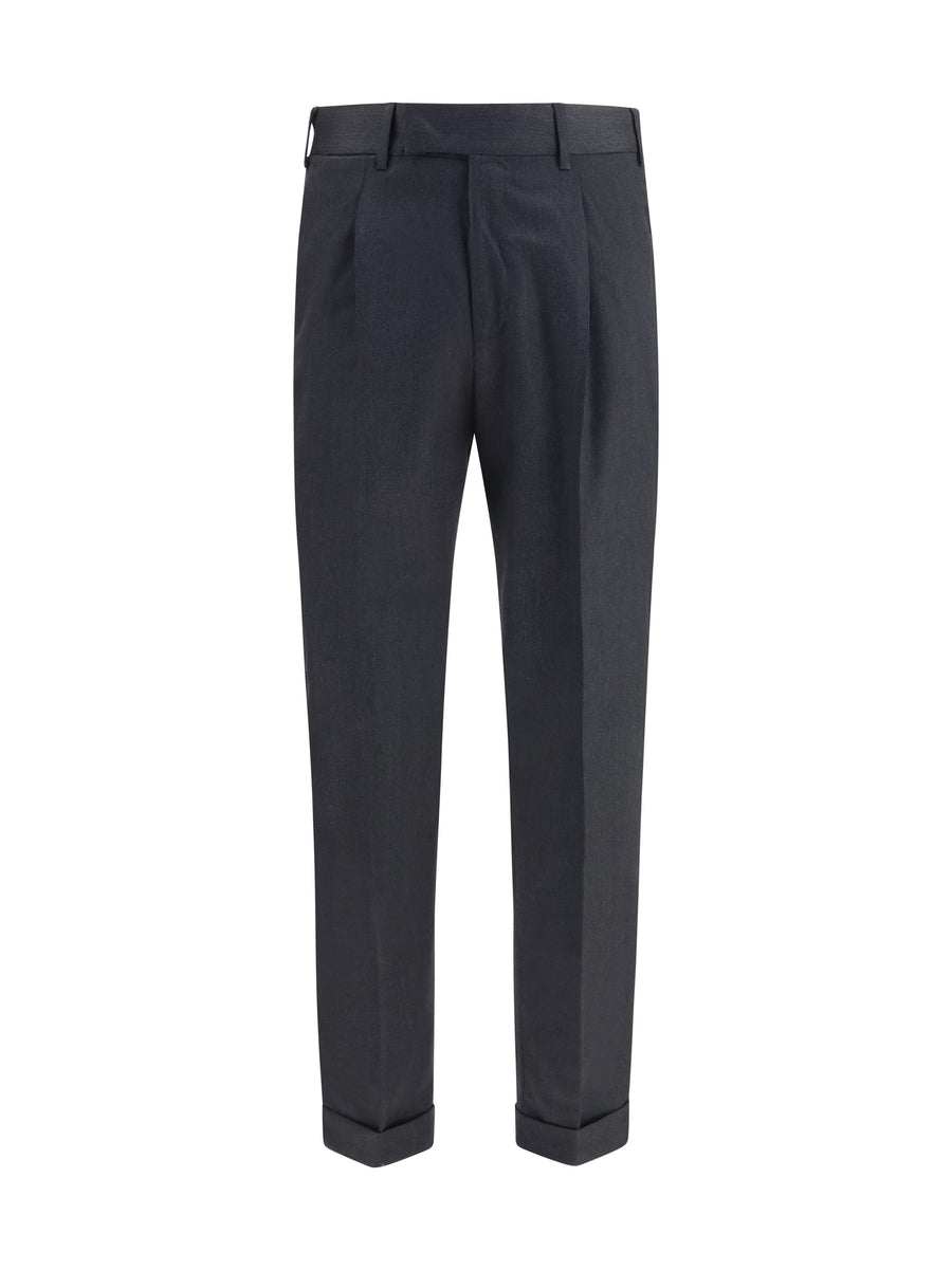 Trousers Rebel Pants Lead Grey Fleece Wool (ovis Aries)