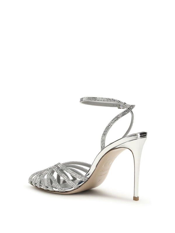 Sandals Embrace Divina Silver Leather Calf