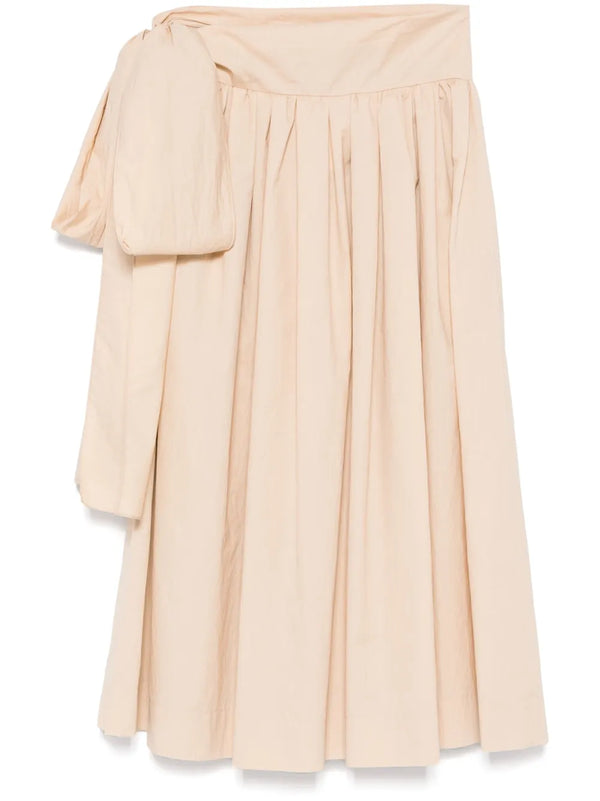 Fabiana Filippi Cotton 75% skirt in beige
