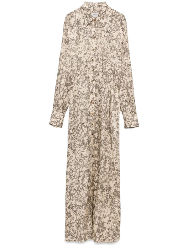 Golden Goose Outer: Viscose 75% shirt dress in beige