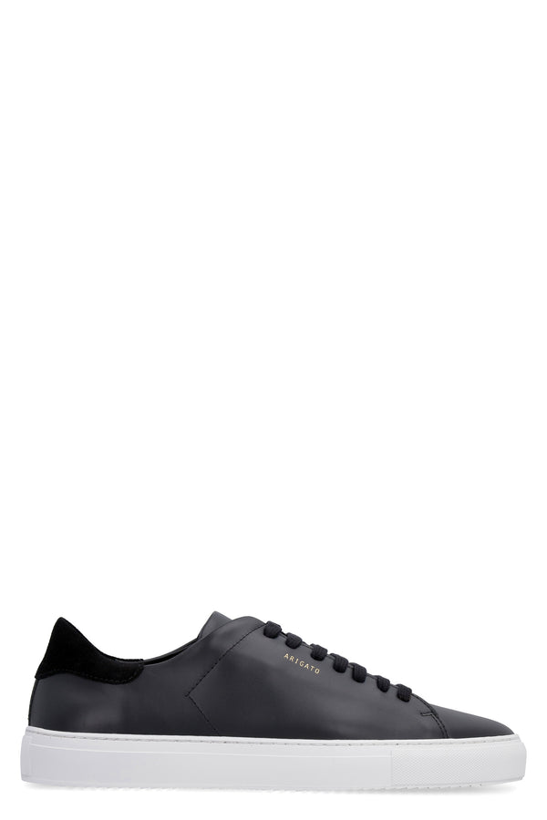 Sneakers Black Calf Leather Upper: Trainers