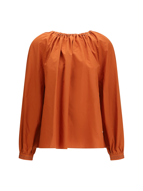 Marni 100% cotton blouse in orange