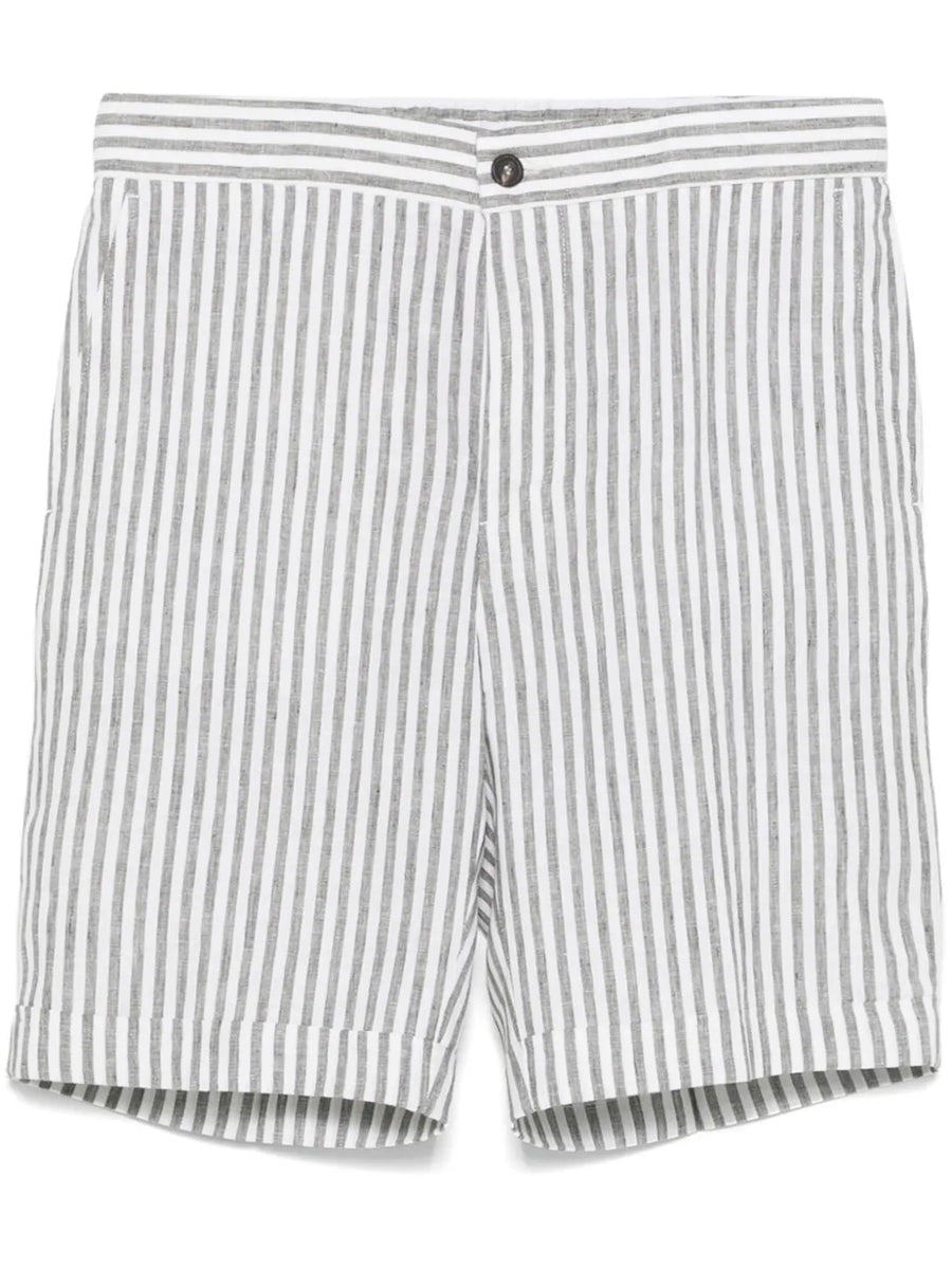 Peserico Outer: Linen 100% shorts in grey
