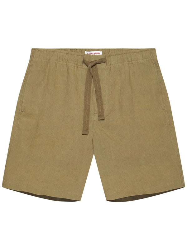 Orlebar Brown Linen/Flax 100% shorts in khaki