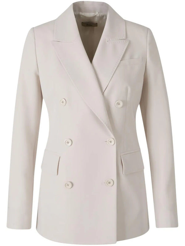 Herno Polyester 72% blazer in white