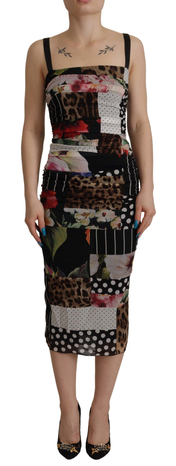 Dolce & Gabbana 91% silk dress in multicolor
