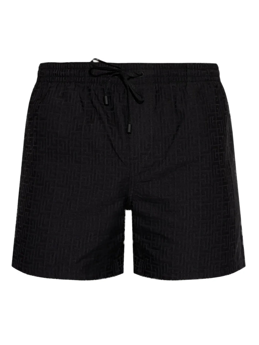 Balmain Polyester 71% swim shorts in black