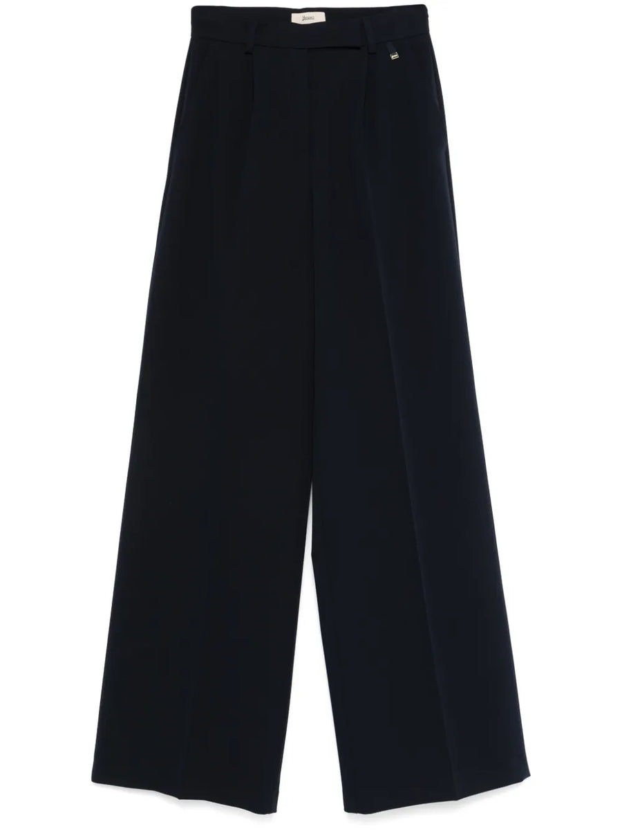 Herno Polyester 72% trousers in navy