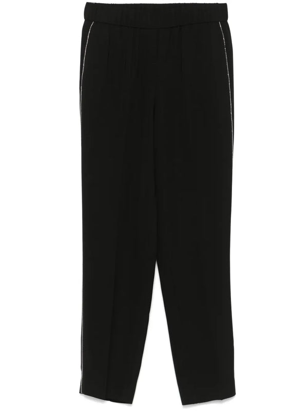 Peserico Viscose 98% trousers in black