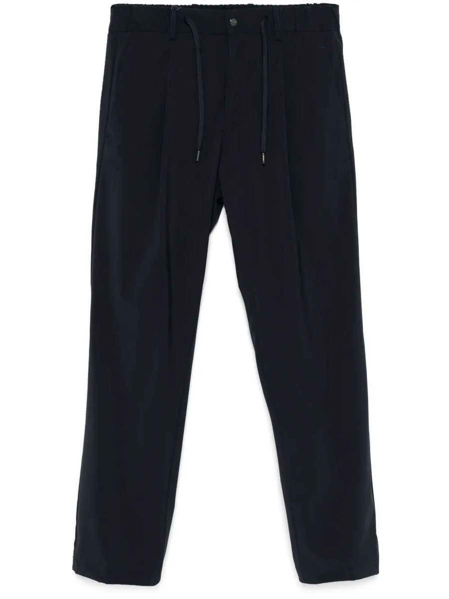 Herno Polyester 46% trousers in navy