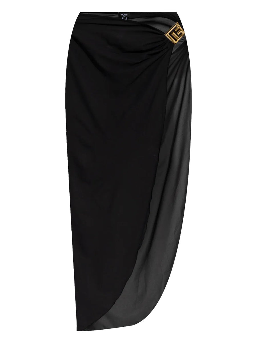 Balmain Polyester 100% beach cover-up in black