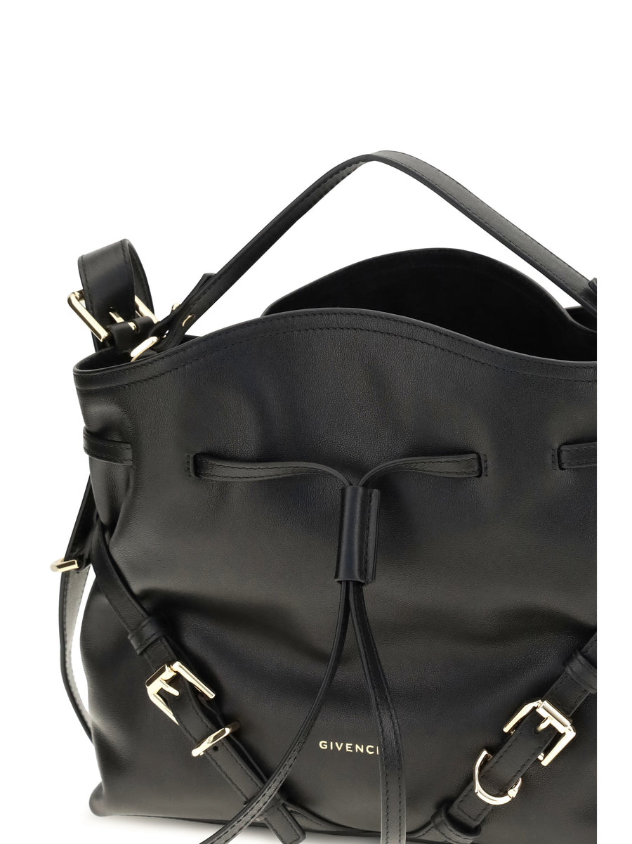 Bucket Bag Voyou Glossy Leather Black Calf