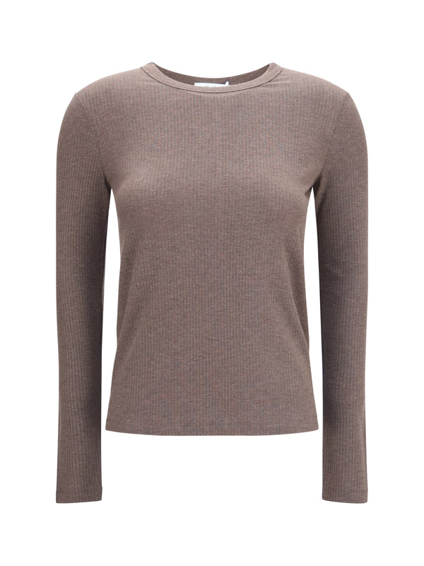 Max Mara 87% Lyocell sweater in brown
