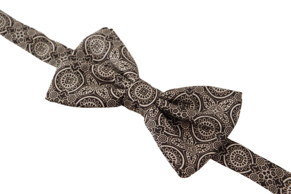 Dolce & Gabbana 100% Silk bow tie in black