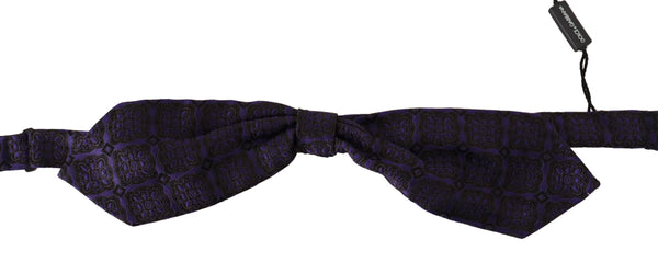 Dolce & Gabbana 100% Silk bow tie in blue