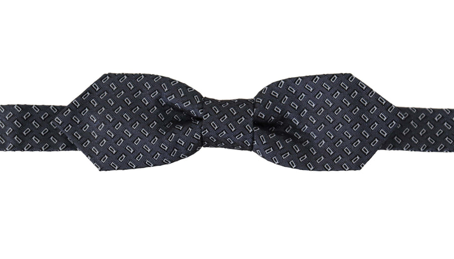Dolce & Gabbana 100% Silk bow tie in blue