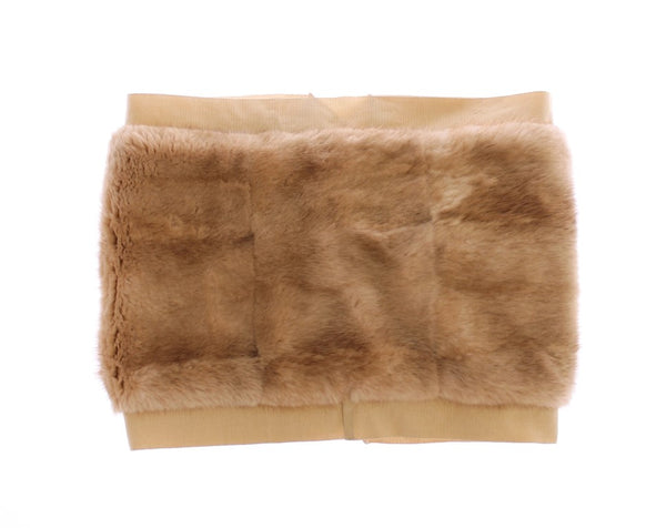 Dolce & Gabbana 100% Mink Fur scarf in beige