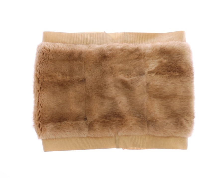 Dolce & Gabbana 100% Mink Fur scarf in beige