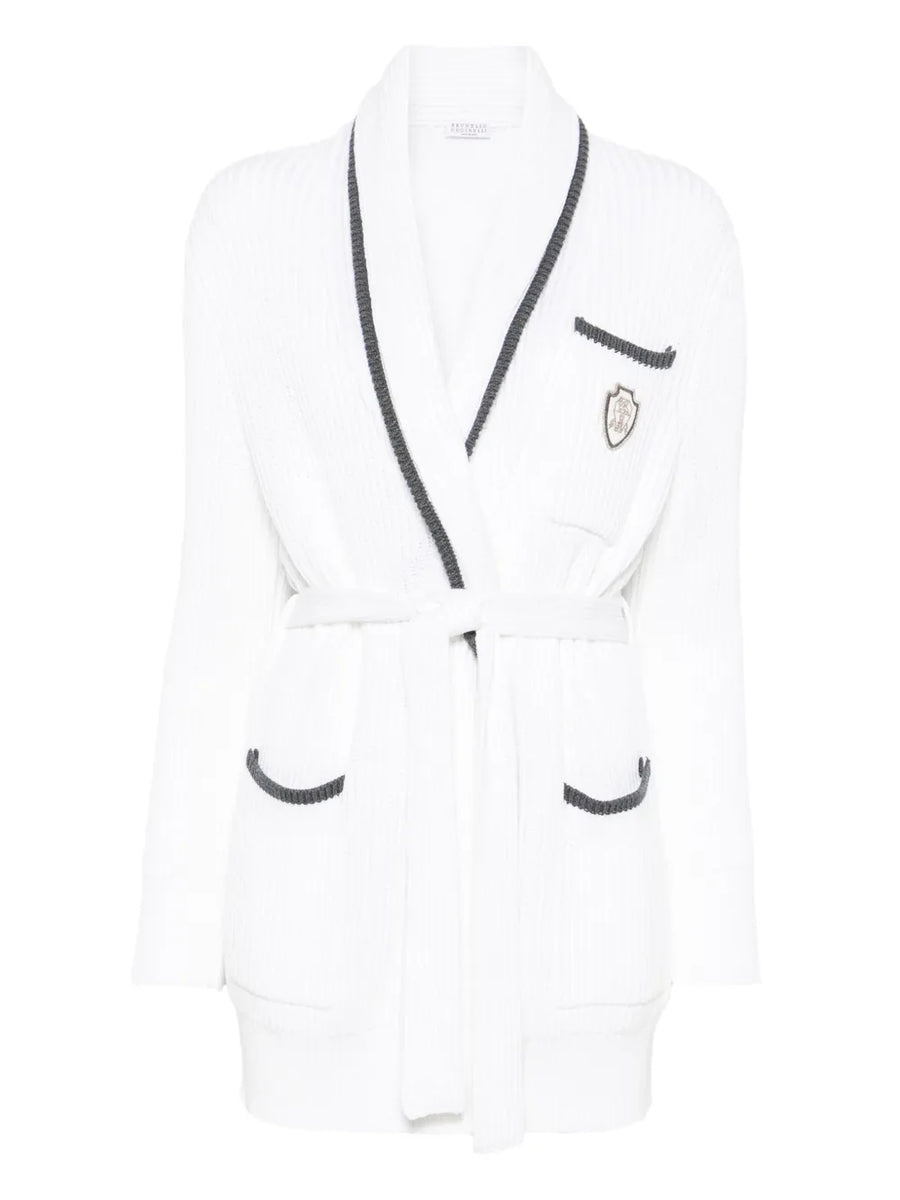 Brunello Cucinelli Cotton 100% cardigan in white