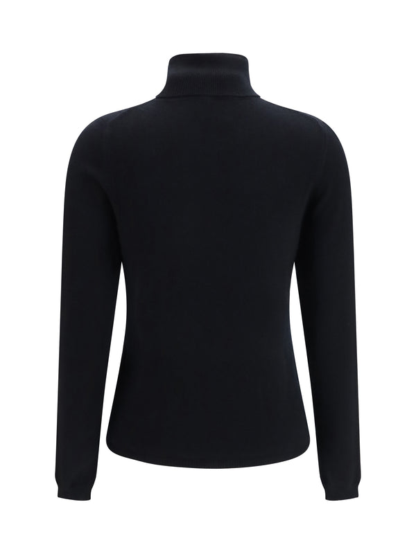 Turtleneck Cashmere Sweater Black (capra Hircus)