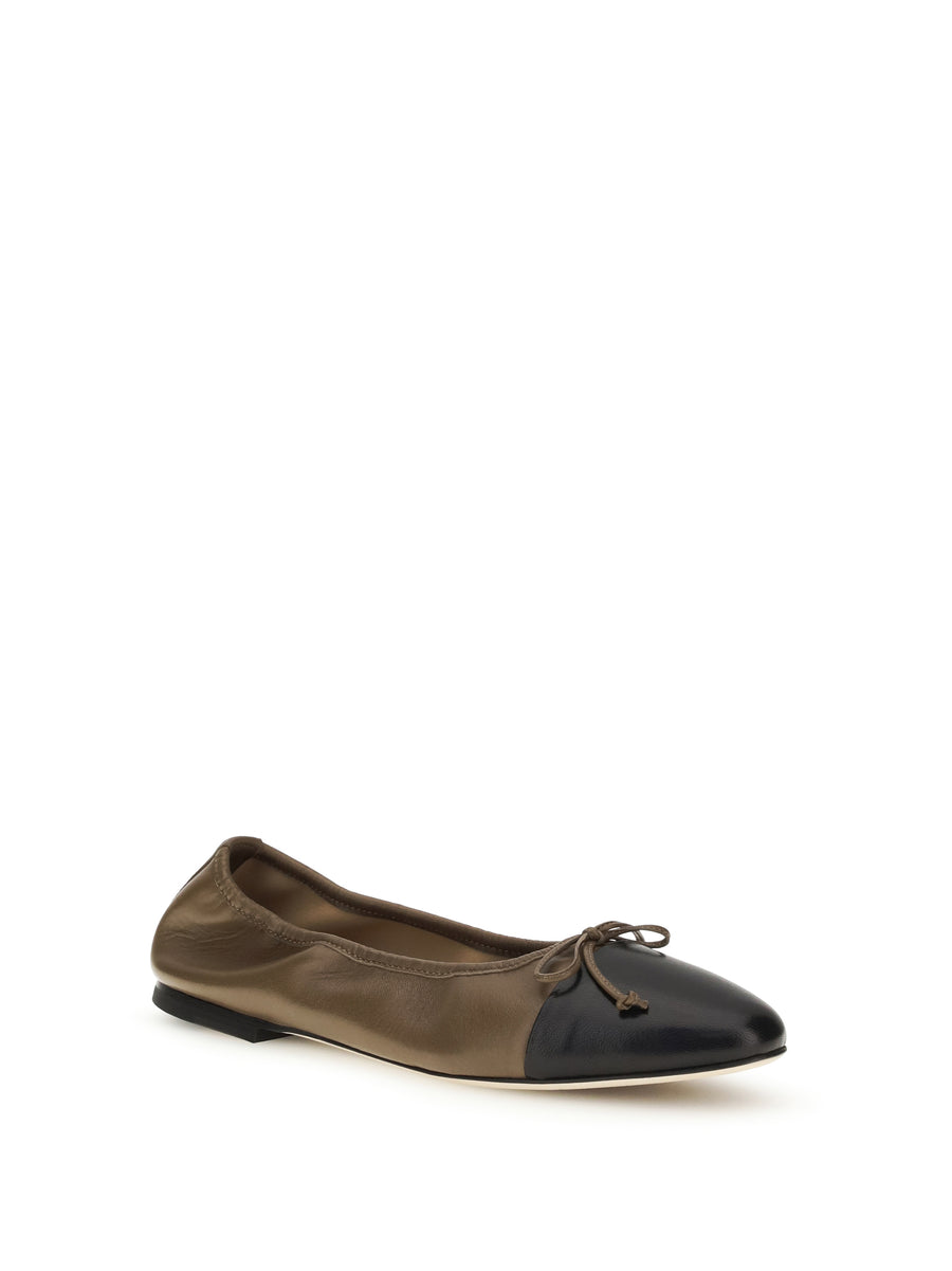 Ballerina Shoes Gala Birch Suede Calf Leather