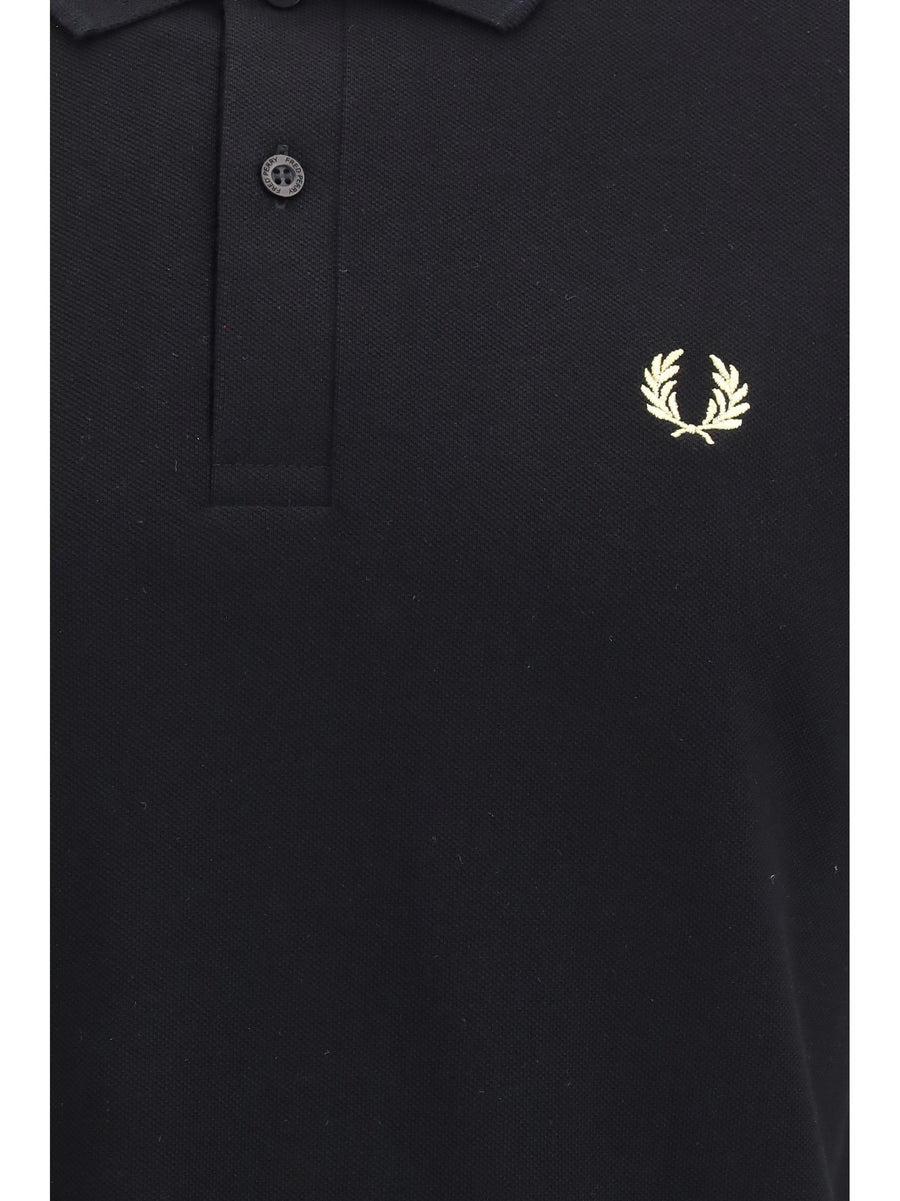 Polo Shirt M3 Cotton Piqué Black-Champagne Black/champagne