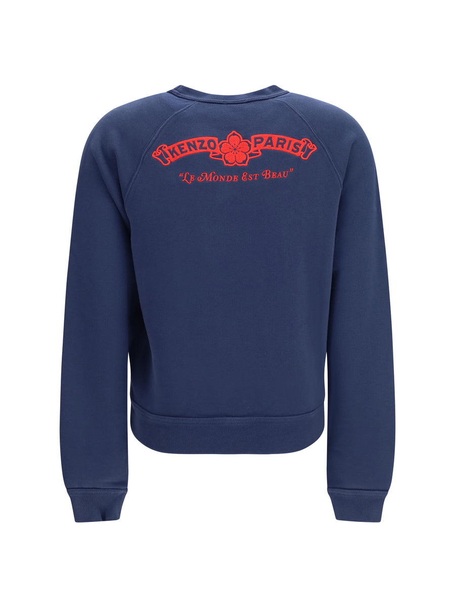 Sweatshirt Paris Emblem Blue-Black Blue/black Cotton Sweatshirts