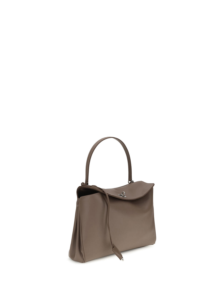 Shoulder Bag Rodeo Calf Leather Taupe