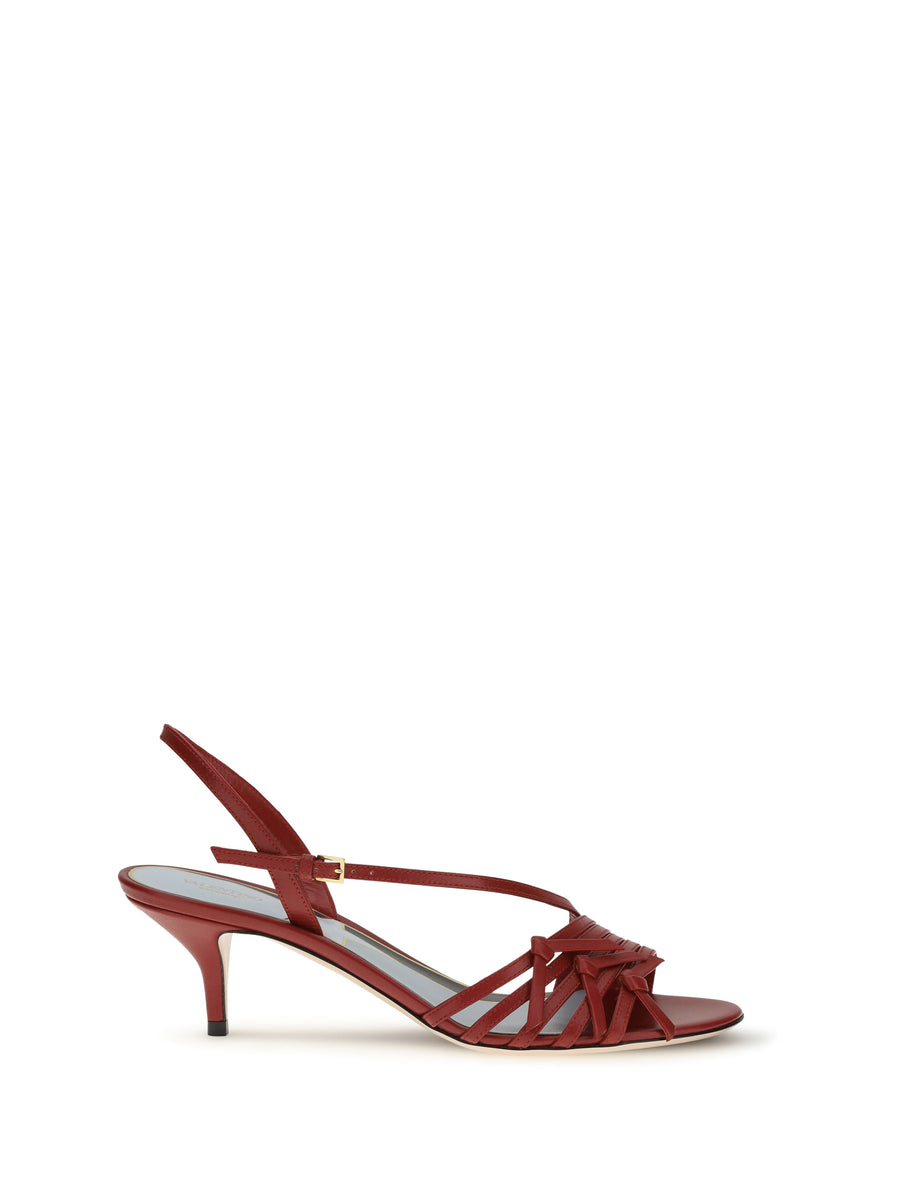 Valentino Garavani Upper: 100% Goatskin; Sole: 100% Calf leather sandals in red