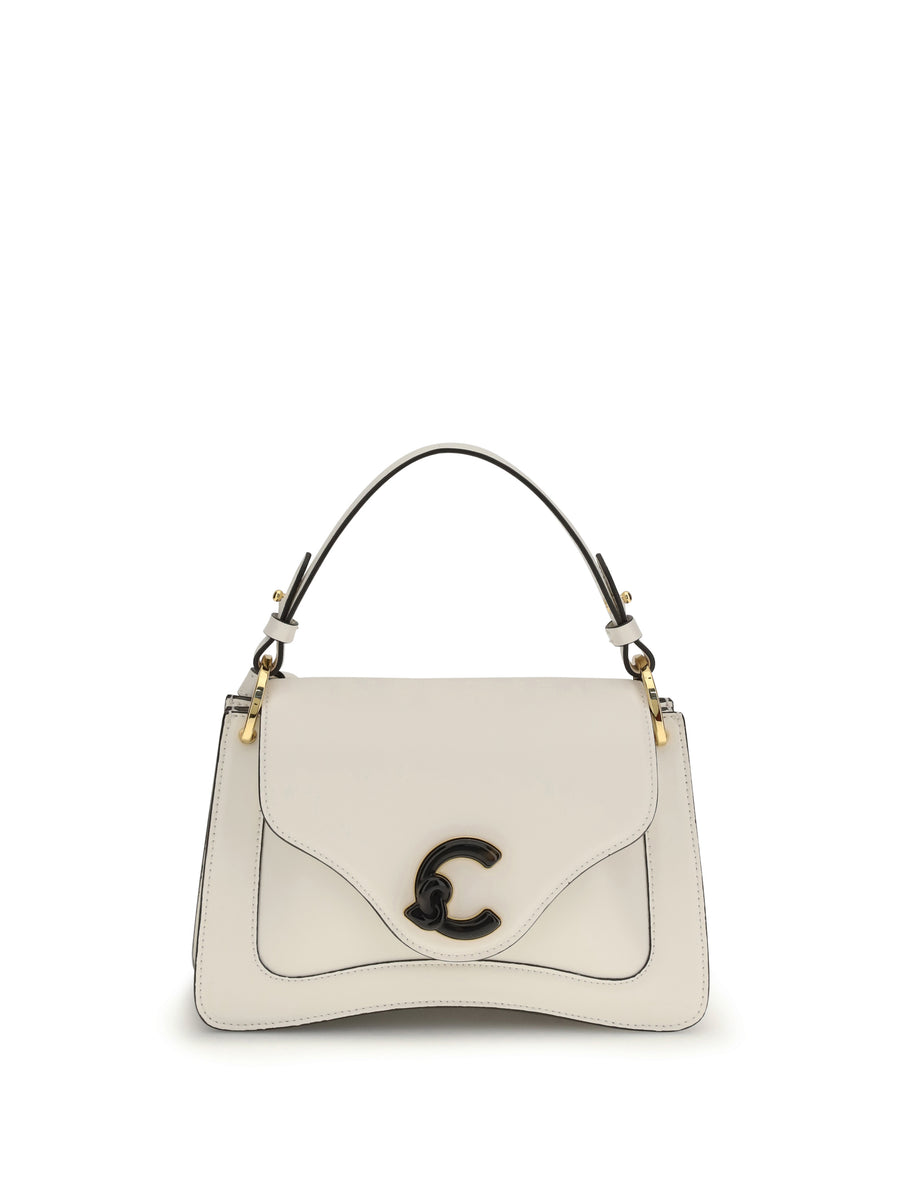 Coccinelle 100% Calf Leather Bos Taurus shoulder bag in beige
