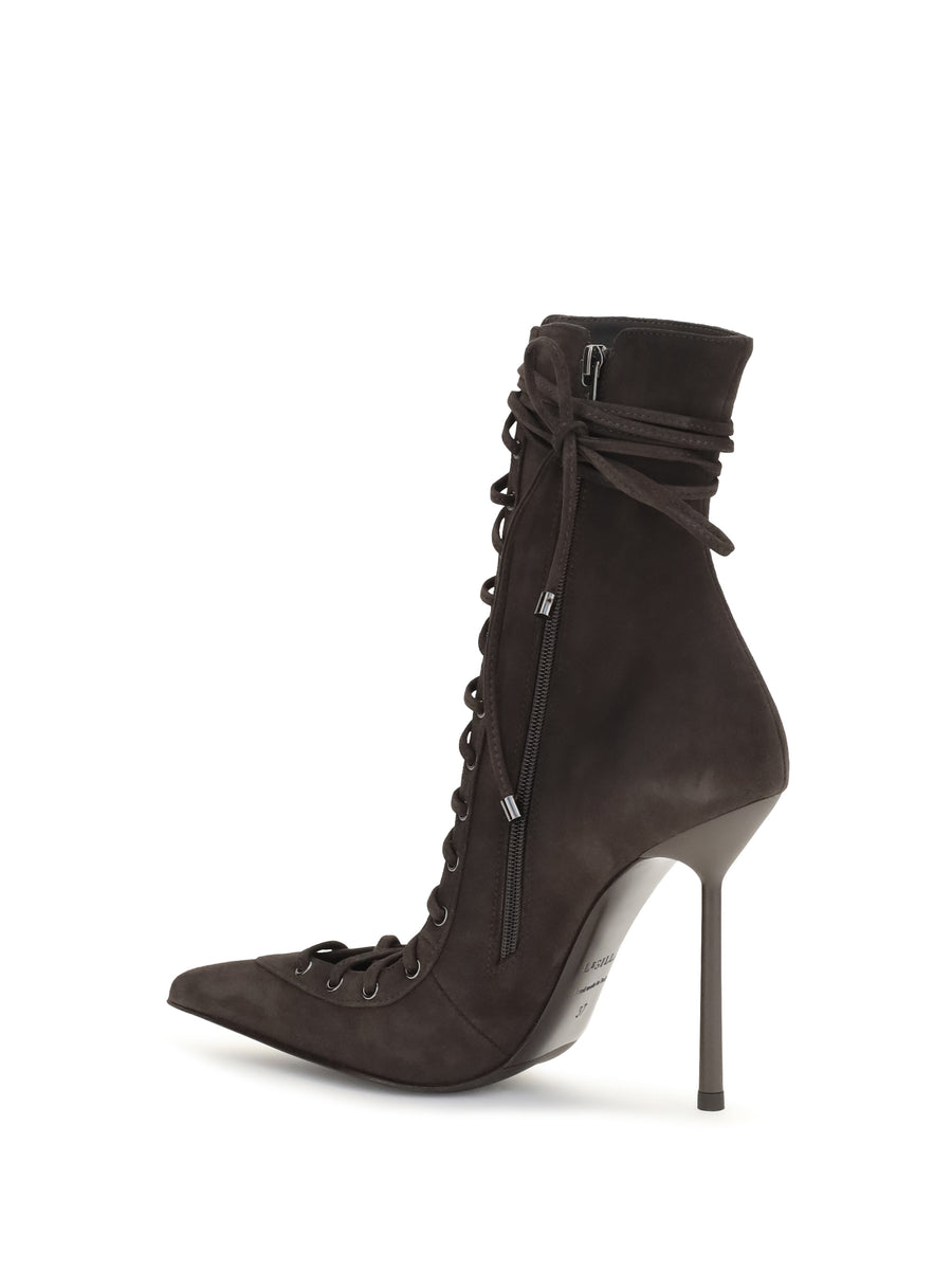 Ankle Boots Colette Suede Brown Calf Leather