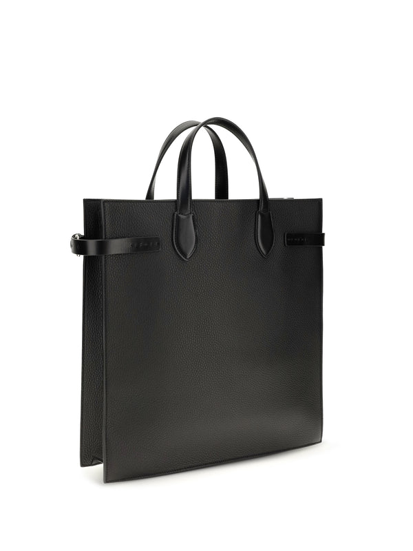 Shopping Bag Antibes Grained Leather Black Calf (bos Taurus) Shoulder