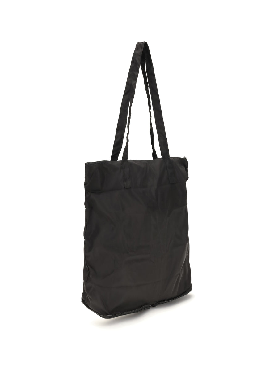 Tote Bag Re-Nylon Black Calf Leather Keyrings & Keychains