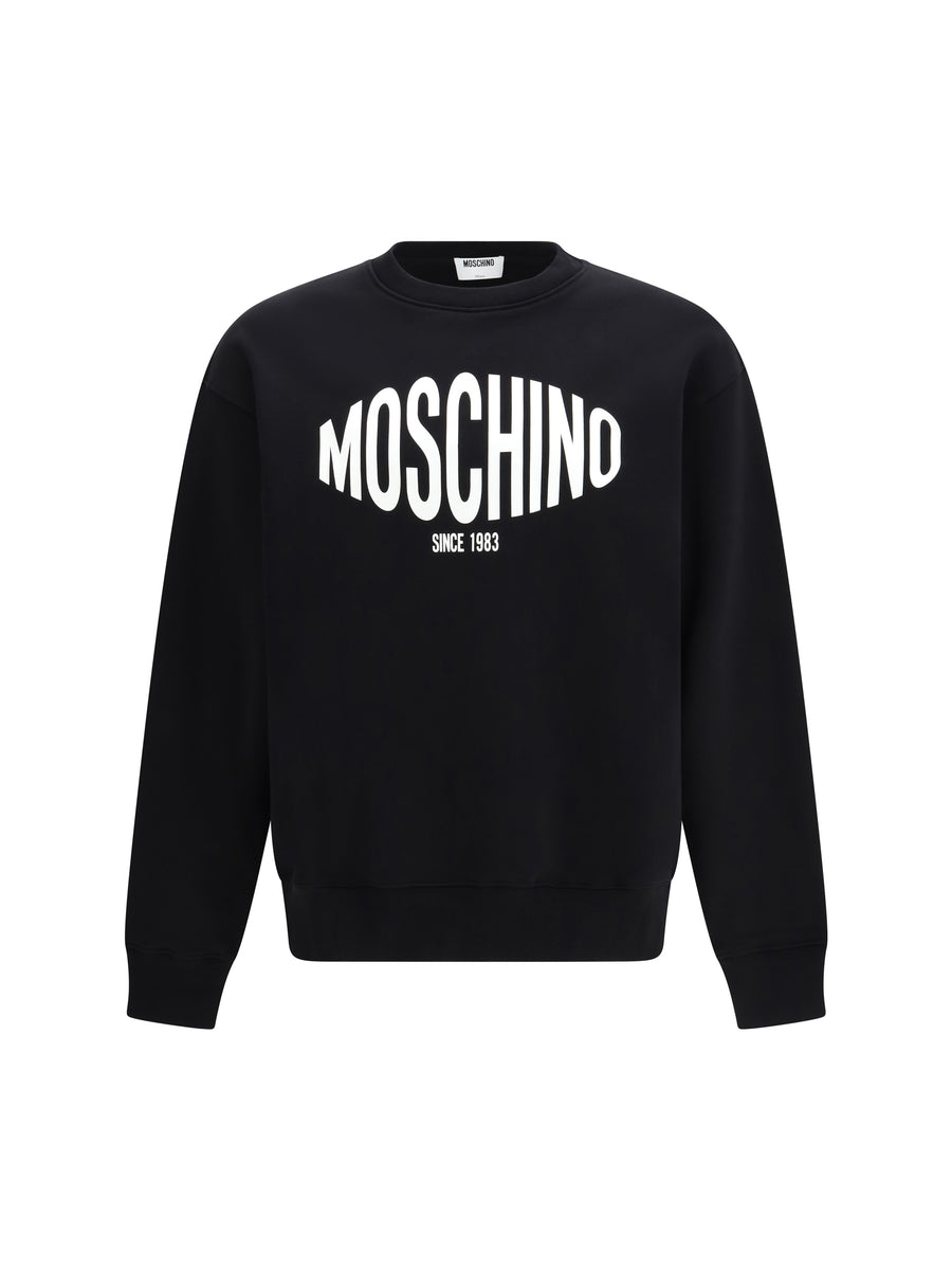 Sweatshirt Printed Organic Cotton Black Sweatshirts