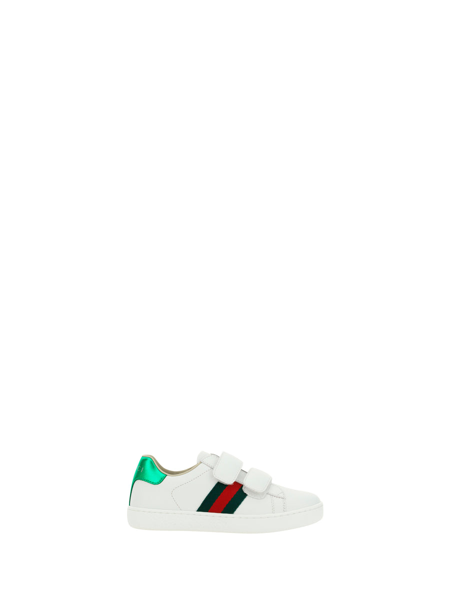 Sneakers Calf Leather White/green/red/rose Trainers