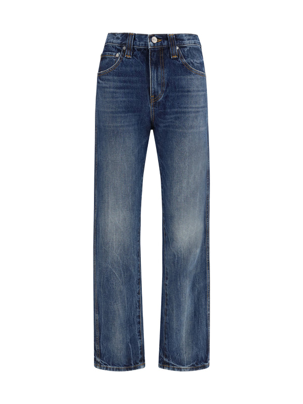 Khaite 100% COTTON jeans in blue