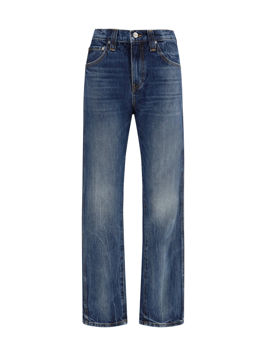 Khaite 100% COTTON jeans in blue
