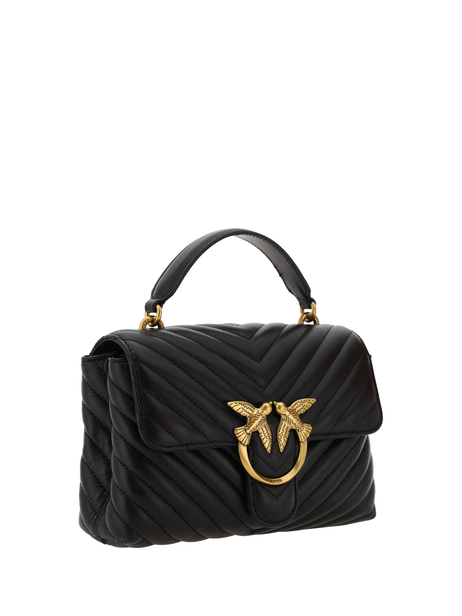 Handbag Love Lady Mini Black-Antique Gold Black/antique Calf Leather Handbags