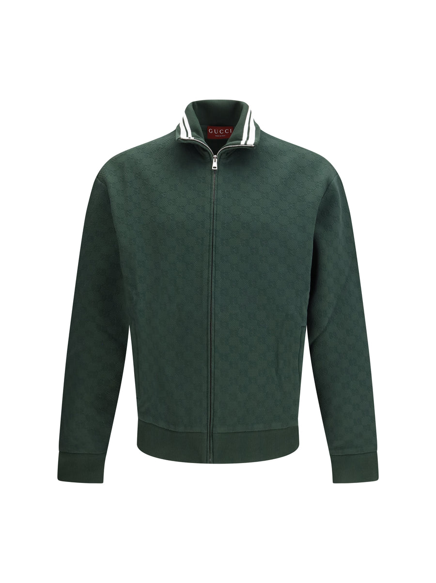 Jacket Technical Jersey Zip Deep Emerald Green Polyamide Padded & Down