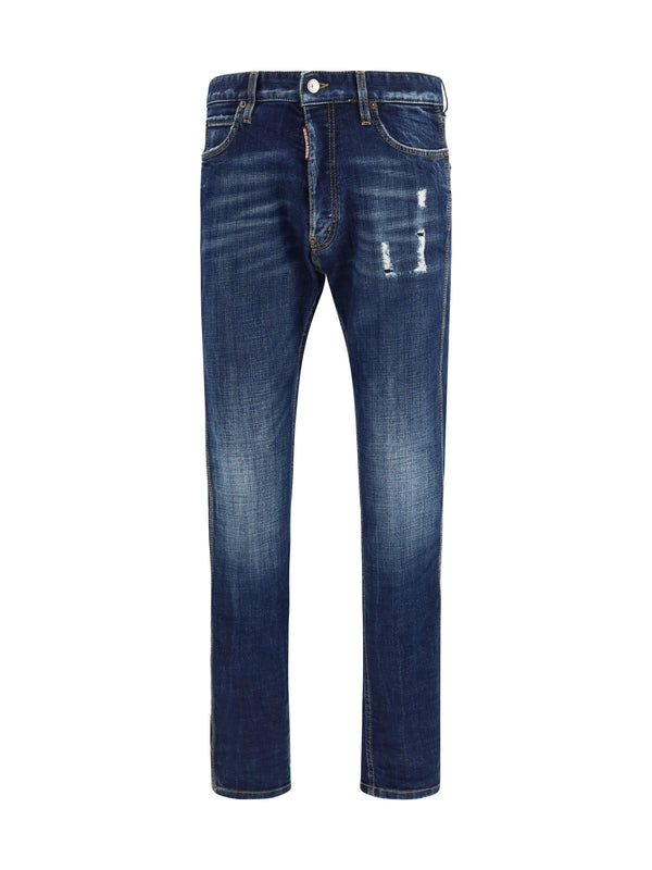 Dsquared2 100% cotton jeans in navy
