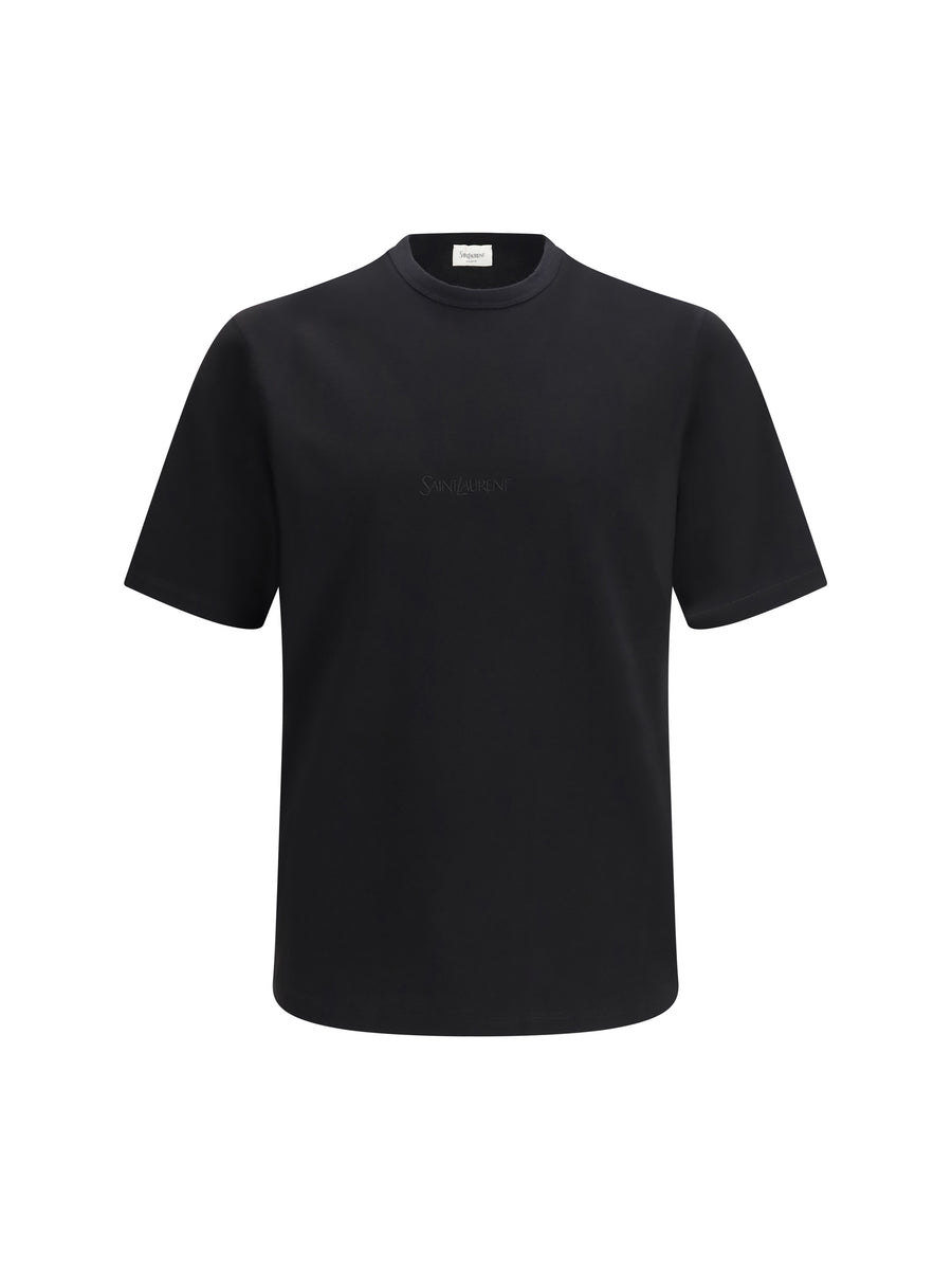 Saint Laurent 100% Cotton t-shirt in black
