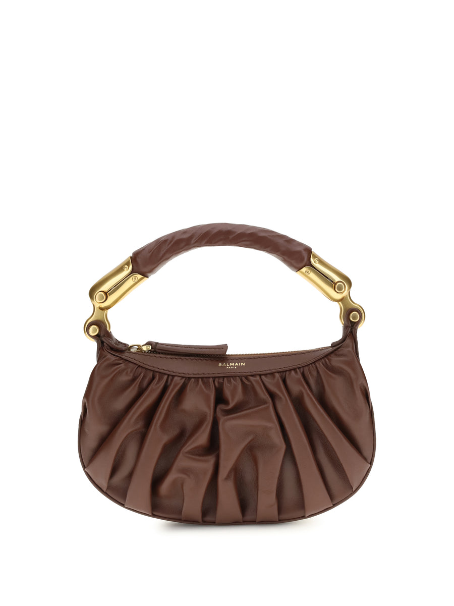 Mini Bag Ébène Calf Suede Dark Brown Shoulder