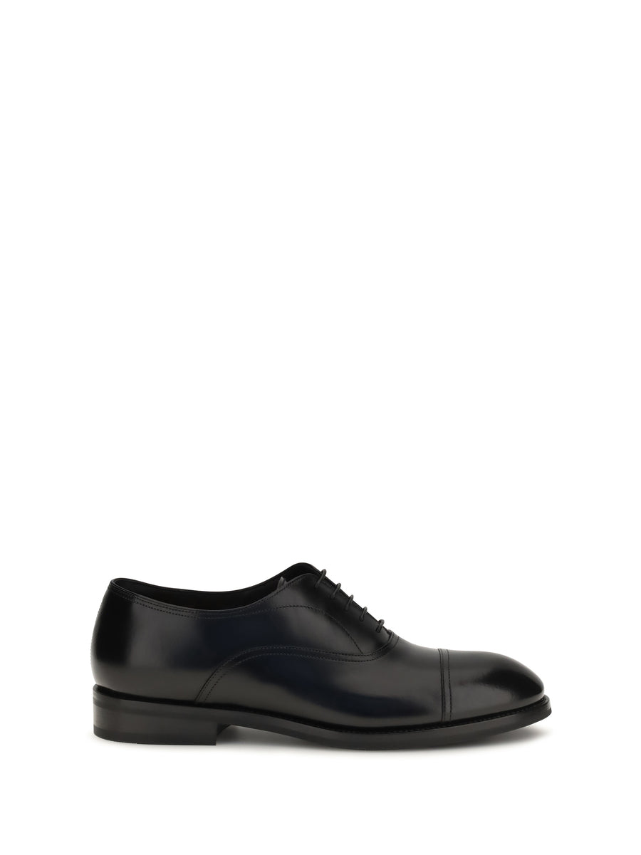 Santoni 100% Calf Leather (Bos Taurus) oxford in black