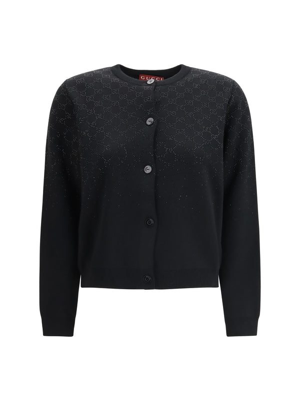 Gucci 78% Wool; 22% Viscose cardigan in black