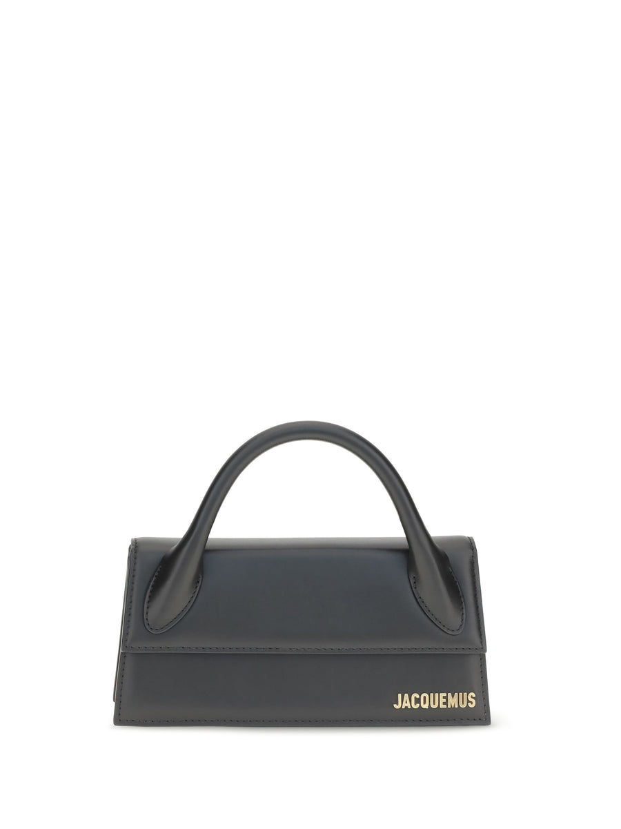 Jacquemus 100% calf leather (Bos Taurus) top handle bag in black