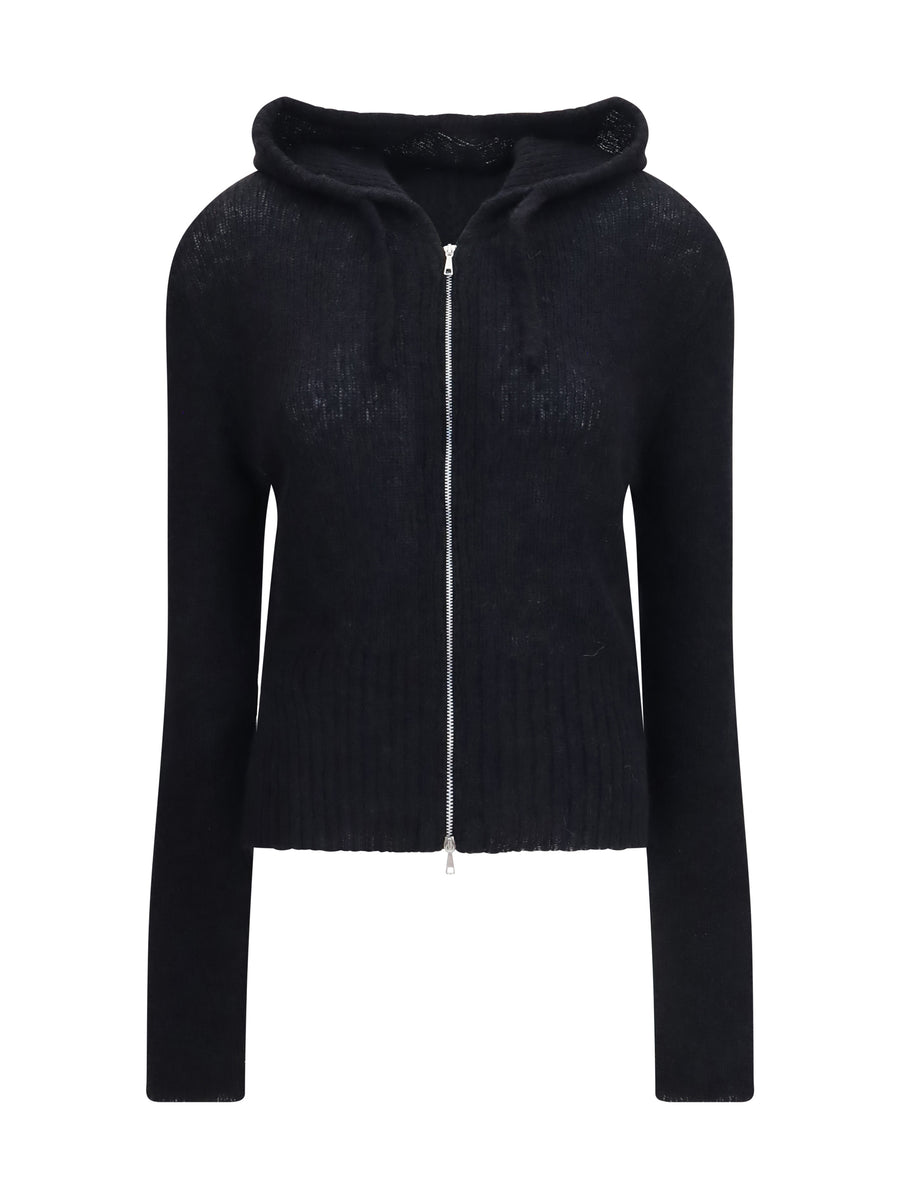 Our Legacy 55% Alpaca Vicugna hoodie in black