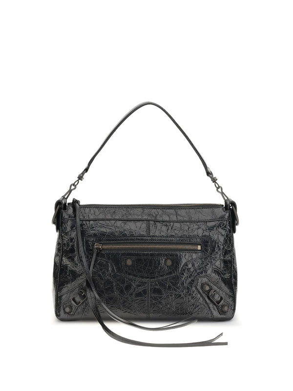Balenciaga 100% lamb skin (ovis aries) shoulder bag in black